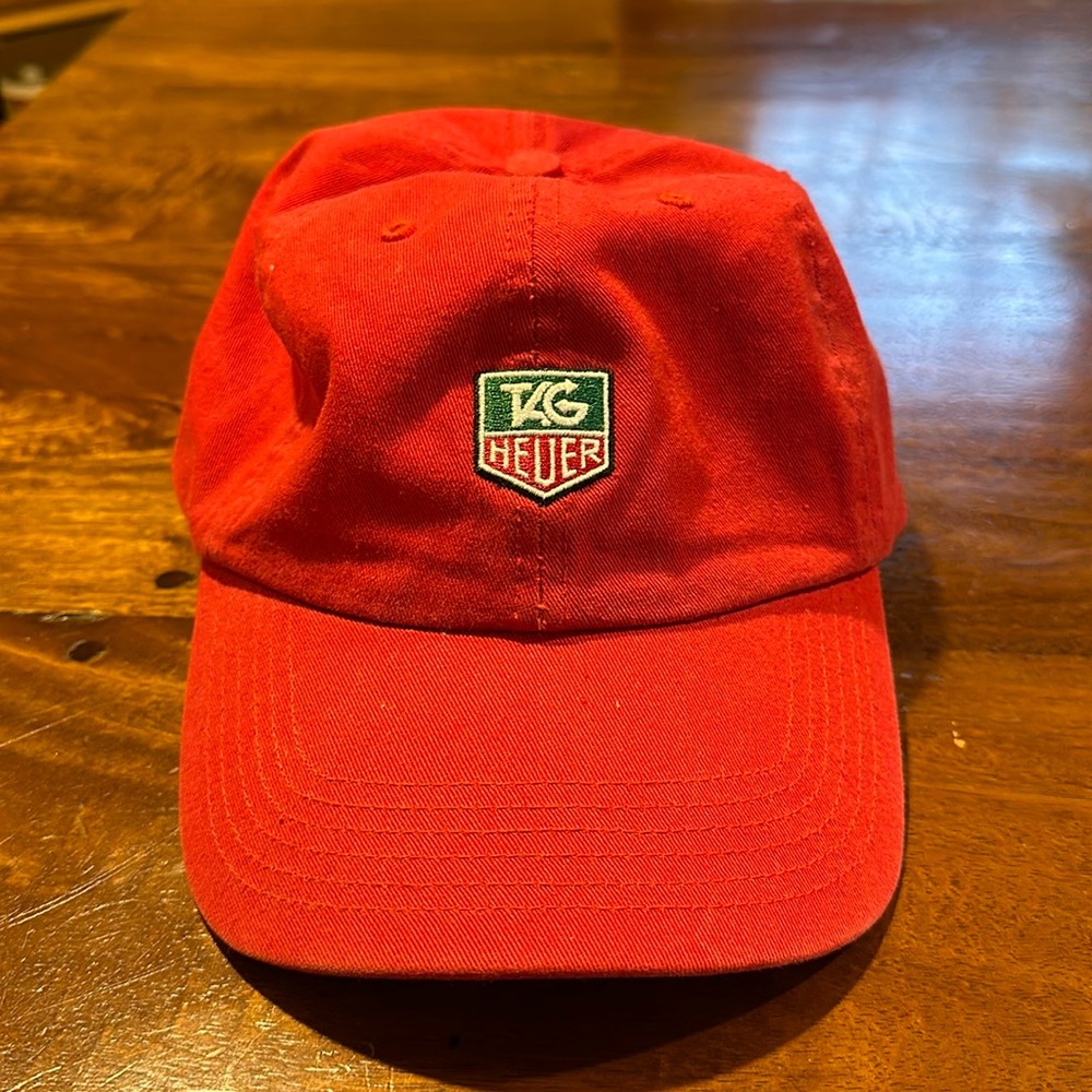 Tag Heuer Hat - vintage look, faded red